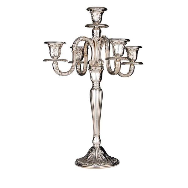Kerzenständer "Akanthus Paris 1800" Fünfarmig | Möhrle Silber Germany