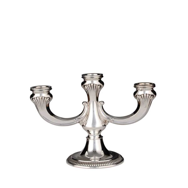 Kerzenständer Silber 925 "Godron 1692" Dreiarmig | Möhrle Silber