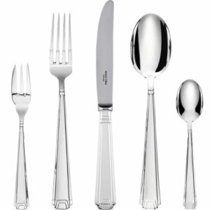 Cutlery set of 5 Art Deco