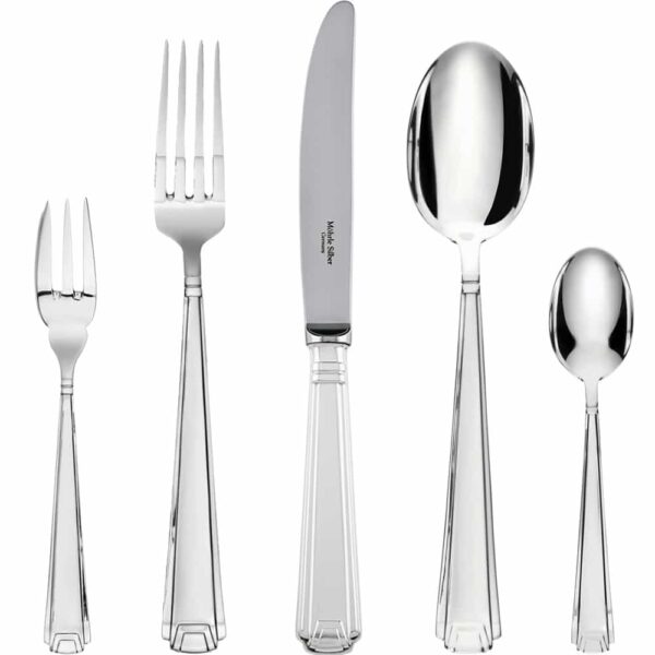 Cutlery set of 5 Art Deco