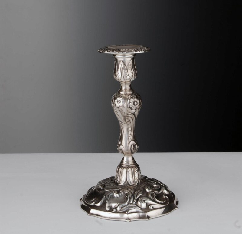 Candlestick silver 925 "Georg II 1754" | Möhrle Silber Germany